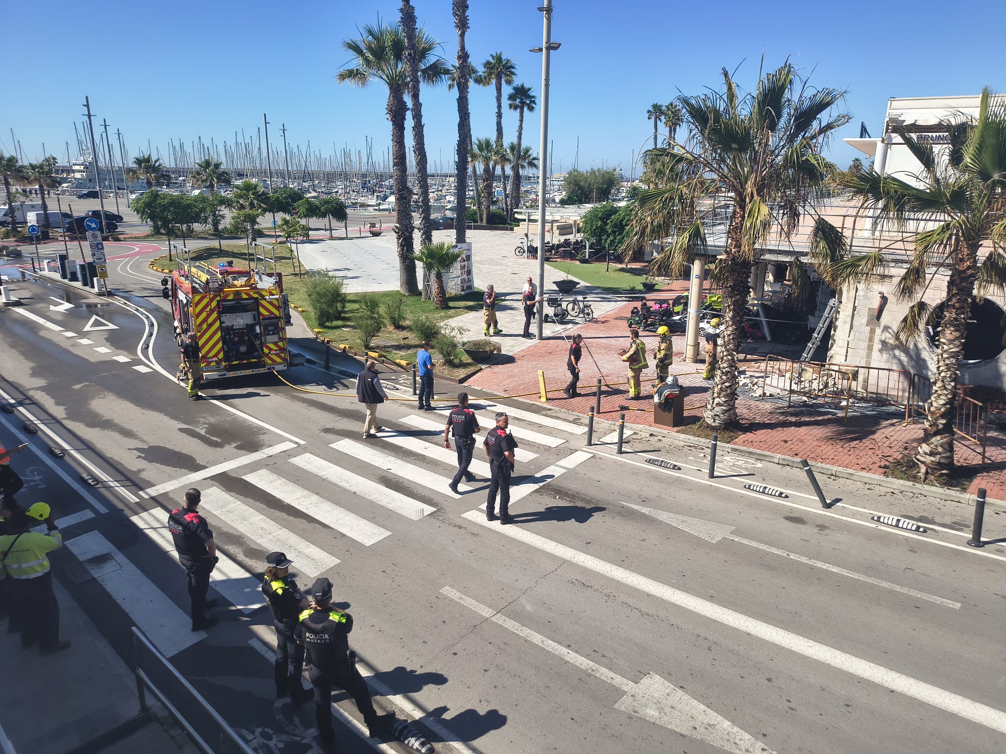 El punt on s'ha produit l'explosió. Foto: V. B. 