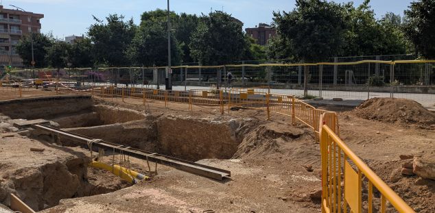 La zona, empantanegada por las obras