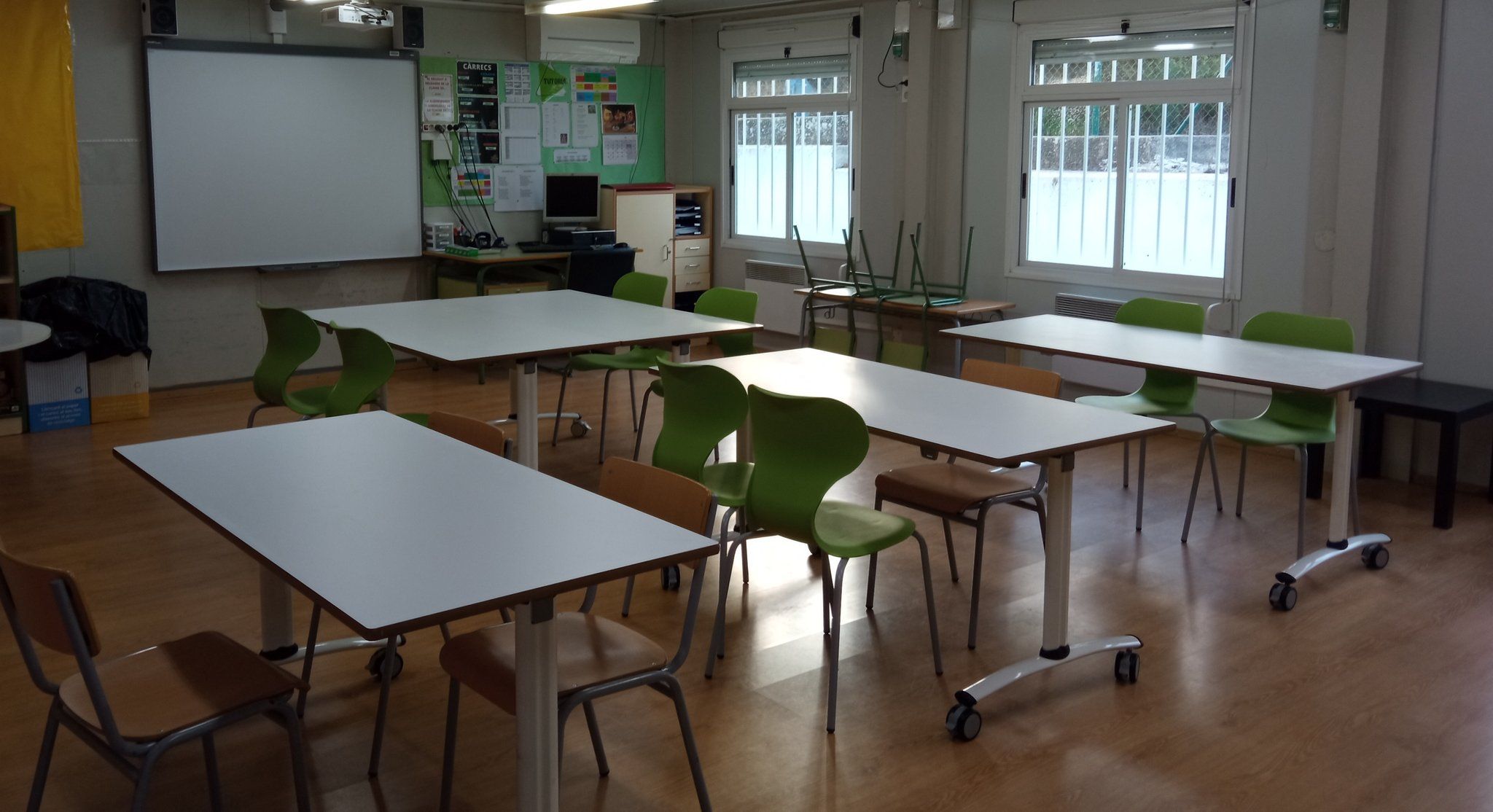 Una classe de la Escola Òrrius