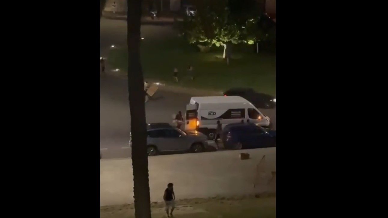 Captura de vídeo del robatori dels petards
