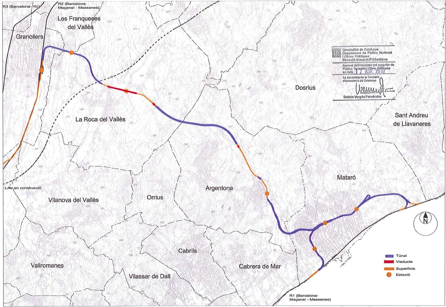 Mapa Tren Orbital
