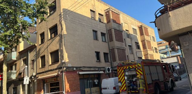 Els Bombers, en la intervenció