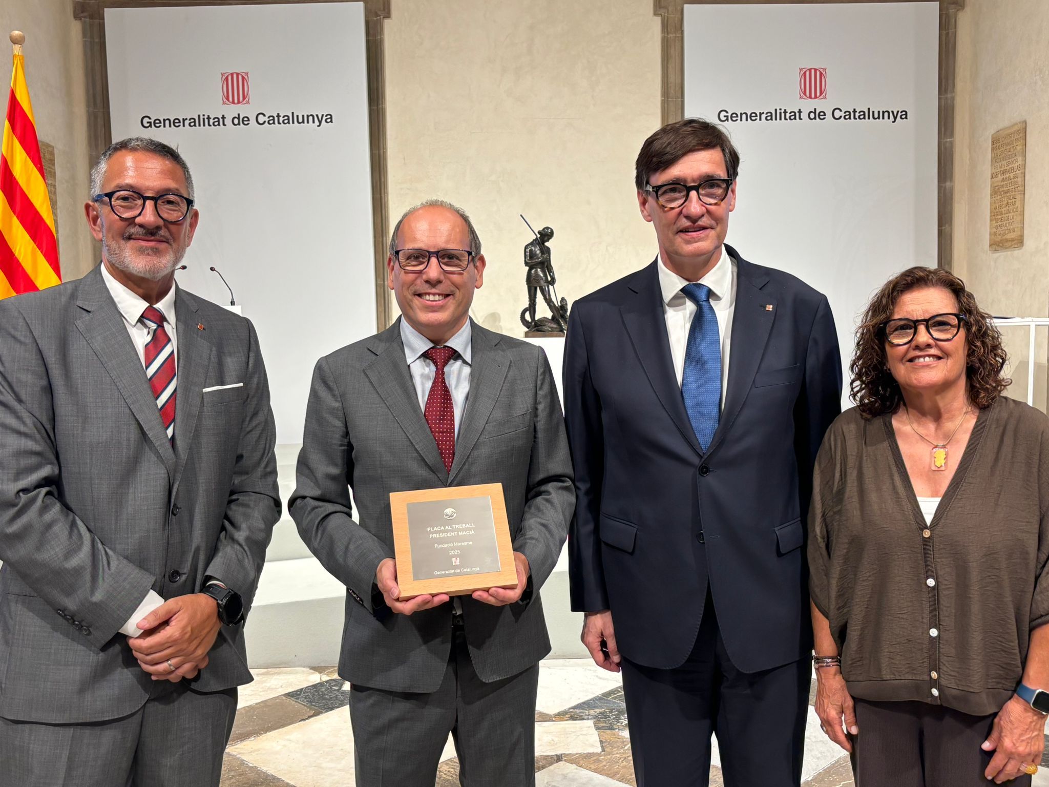 Fundació Maresme rep la Placa al Treball President Macià