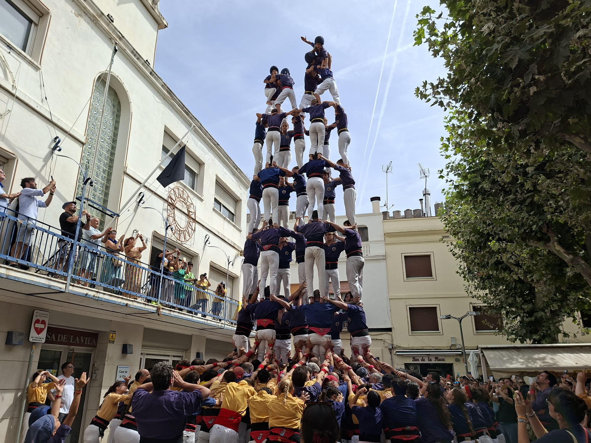 El 7 de 8 dels Capgrossos a Premià. Foto: E. Casanova