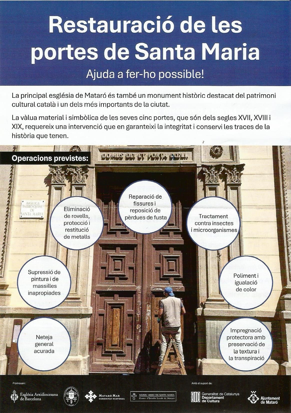 El fulletó de la restauració de les portes El fulletó de la restauració de les portes