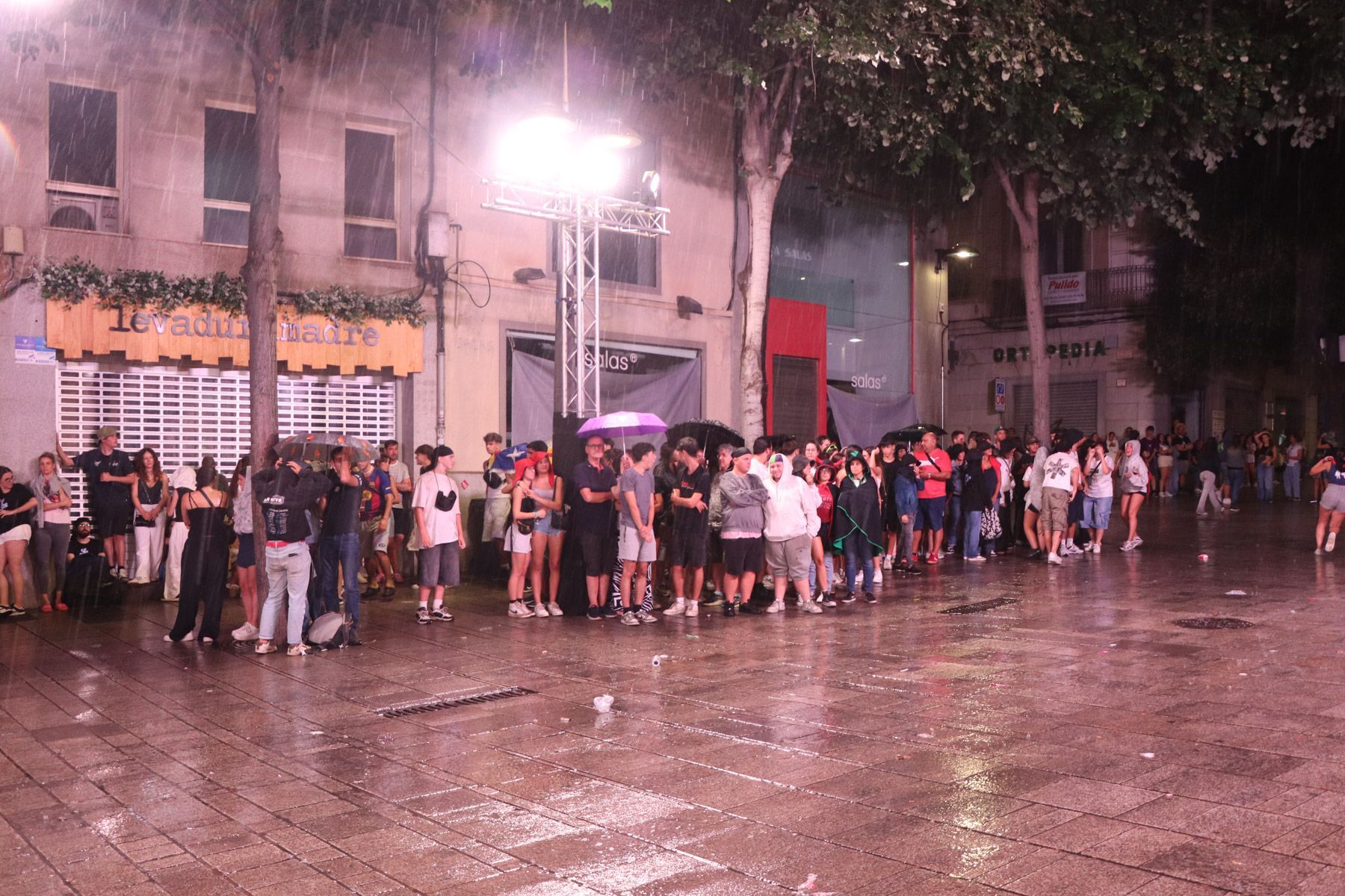 Pluja abans del No n'hi ha prou 2025. Foto: Ll. Rugama