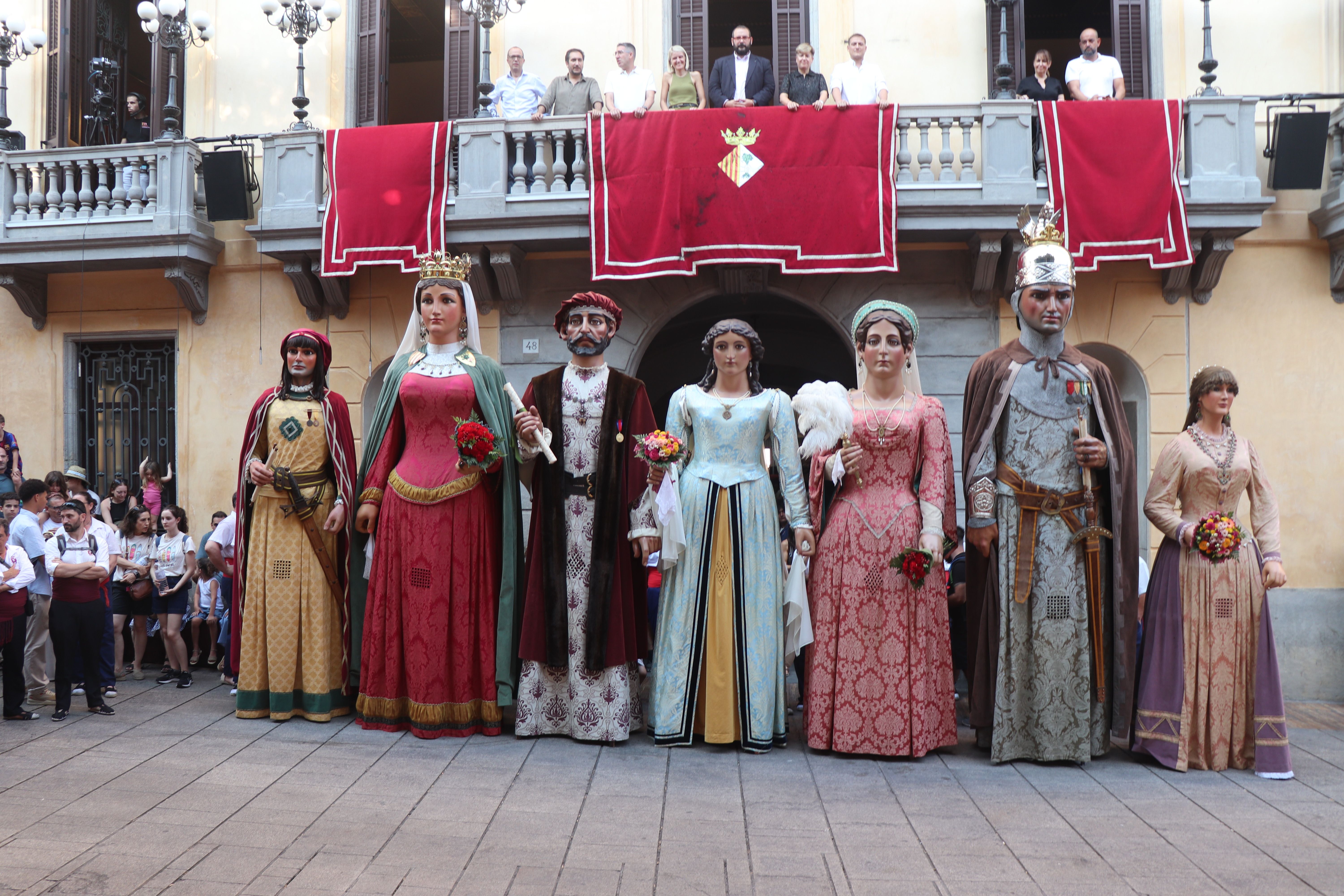Postal de Gegants. Foto: Ll. Rugama