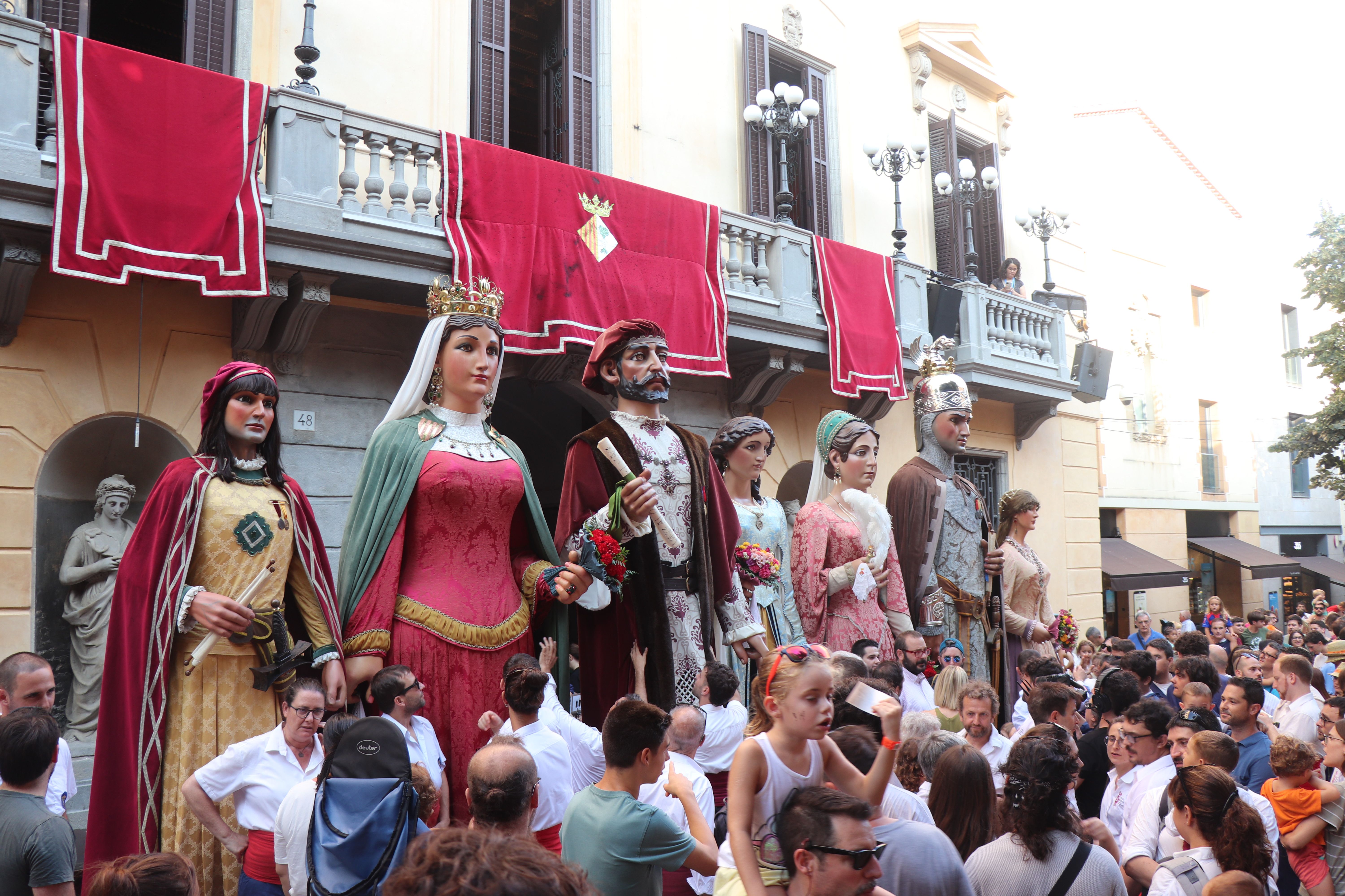 Postal de Gegants. Foto: Ll. Rugama