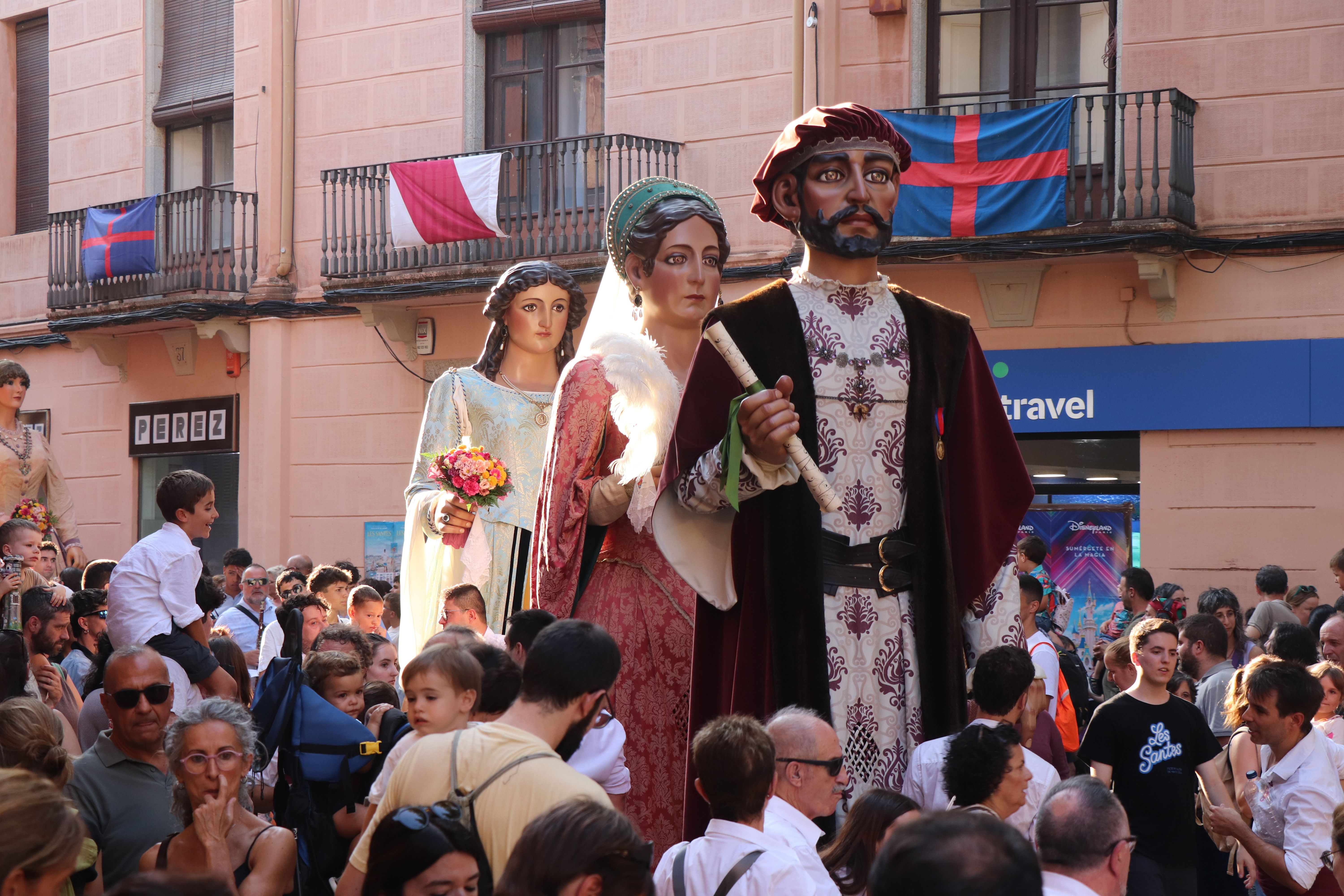 Postal de Gegants. Foto: Ll. Rugama
