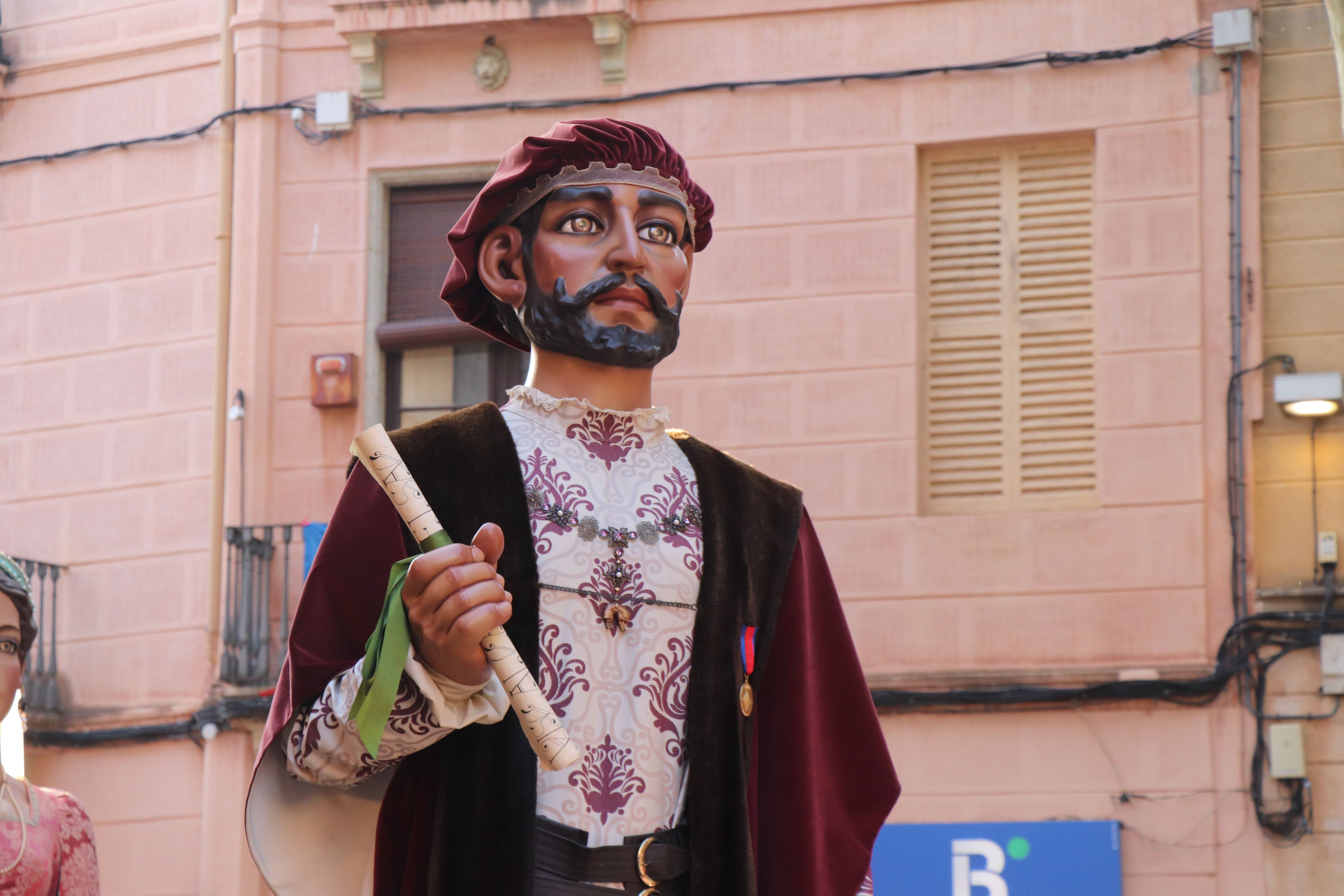 Postal de Gegants. Foto: Ll. Rugama