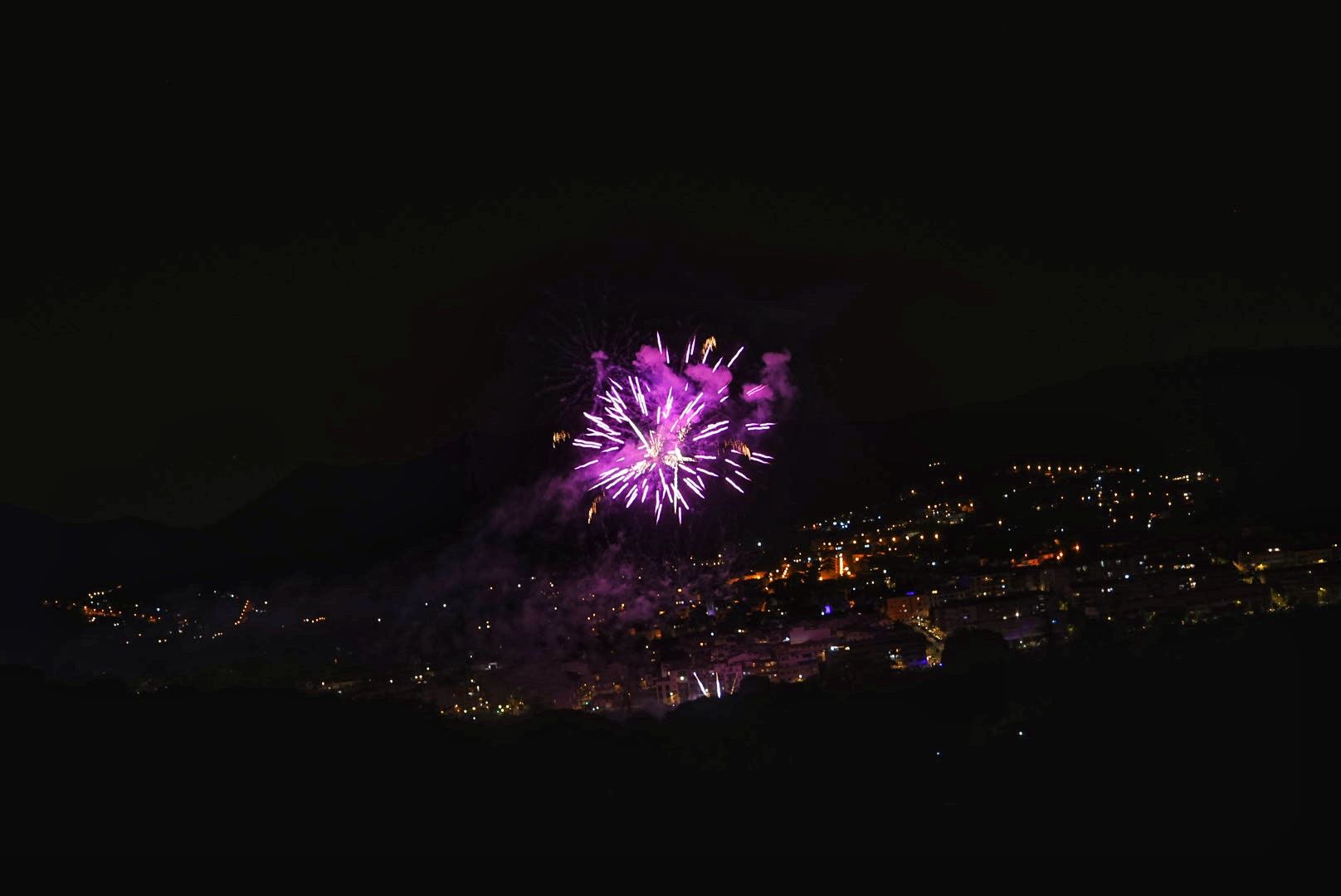 El castell de focs de Sant Domingo a Argentona. Foto. Aj Argentona