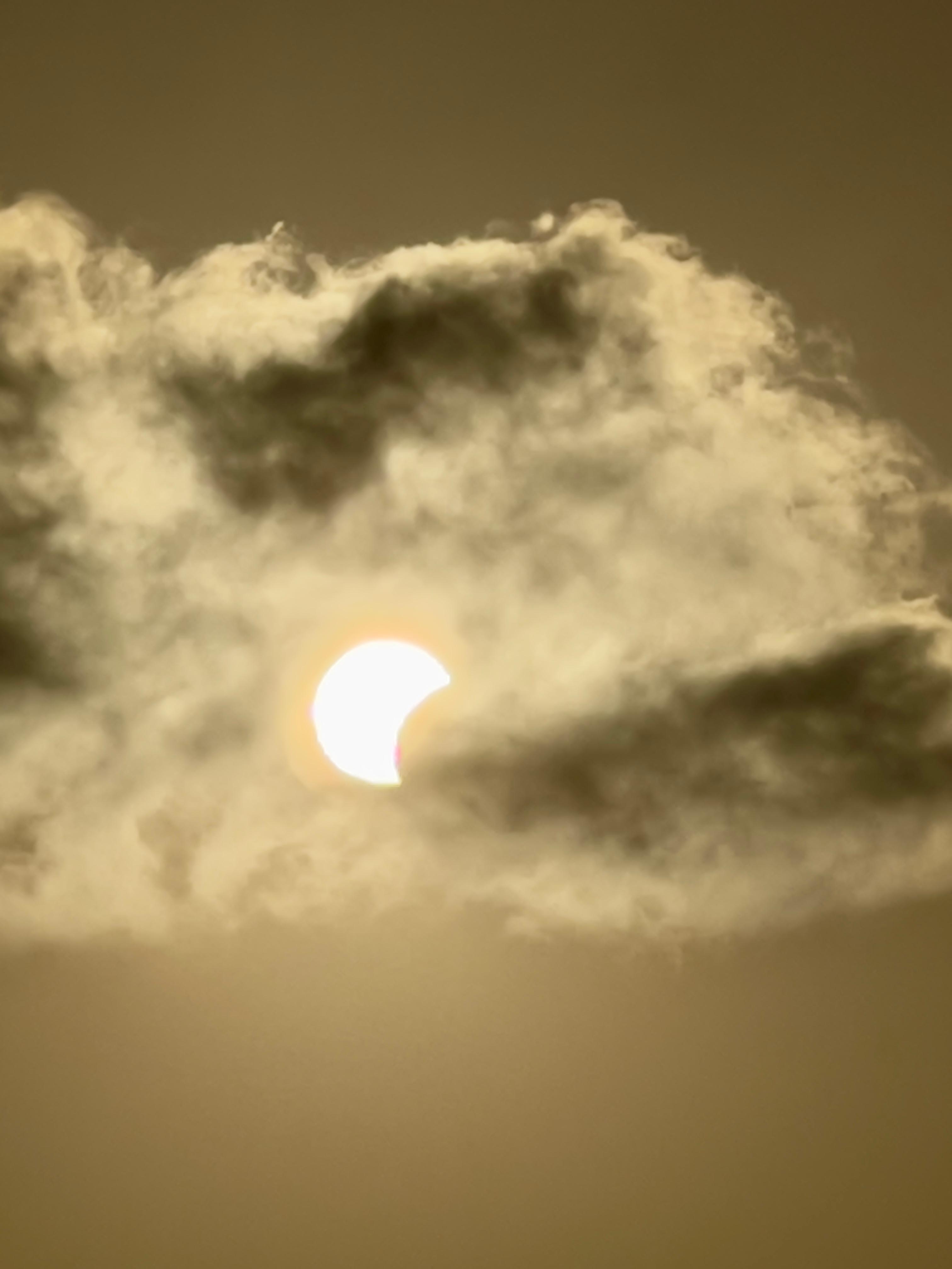 Eclipsi solar a Mataró. Foto: R. G.