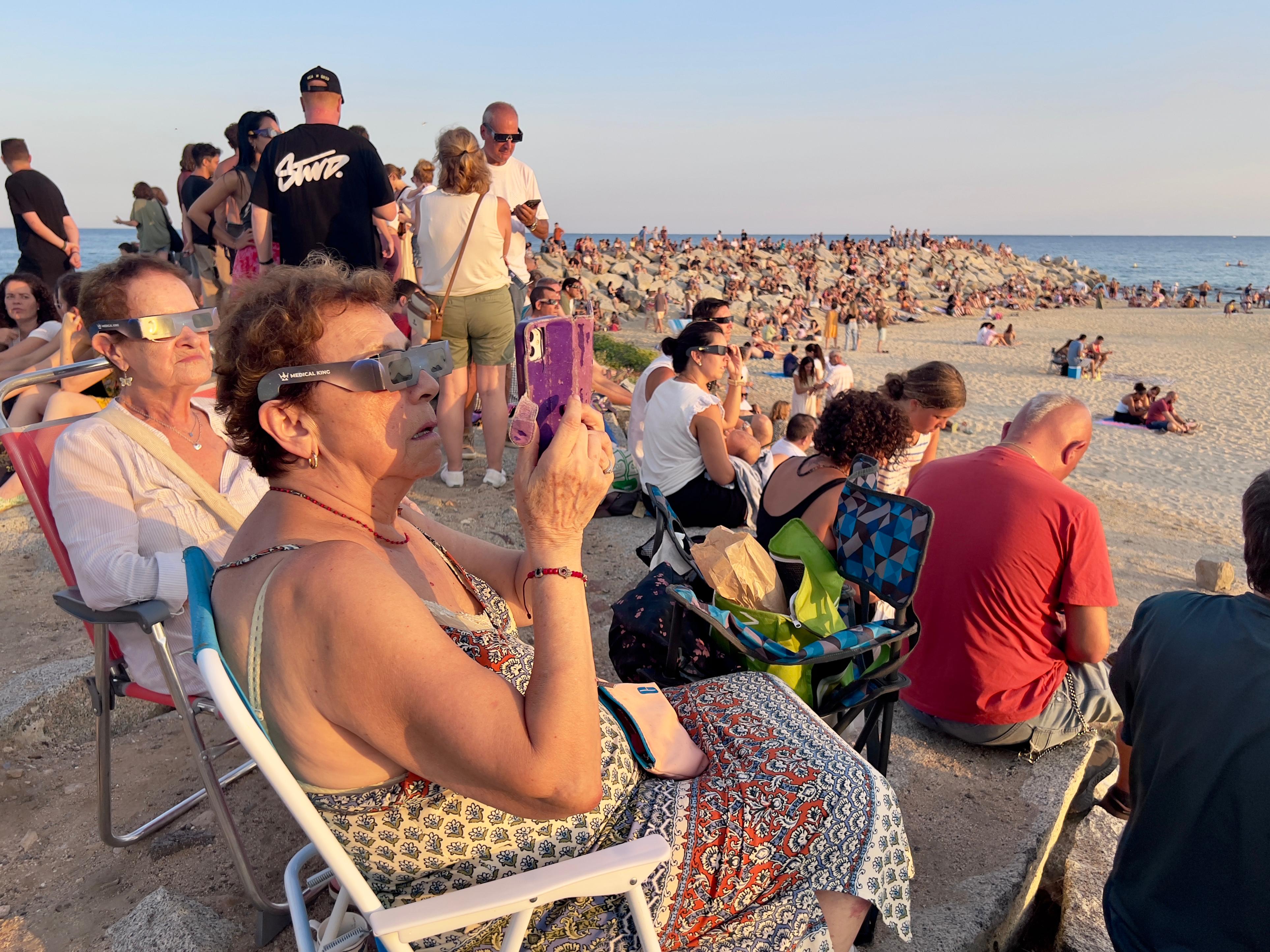 Eclipsi solar a Mataró. Foto: R. G.