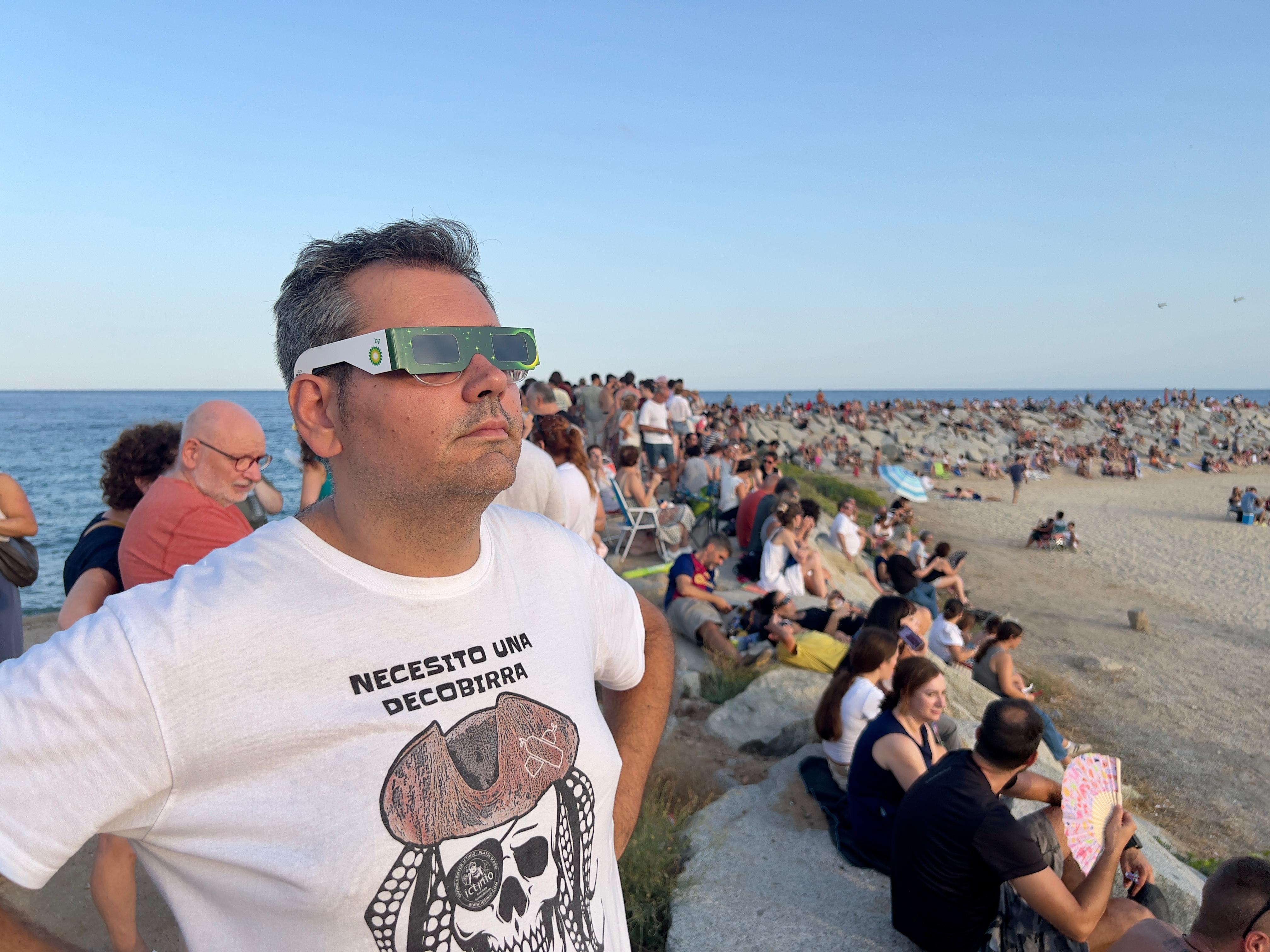 Eclipsi solar a Mataró. Foto: R. G. 
