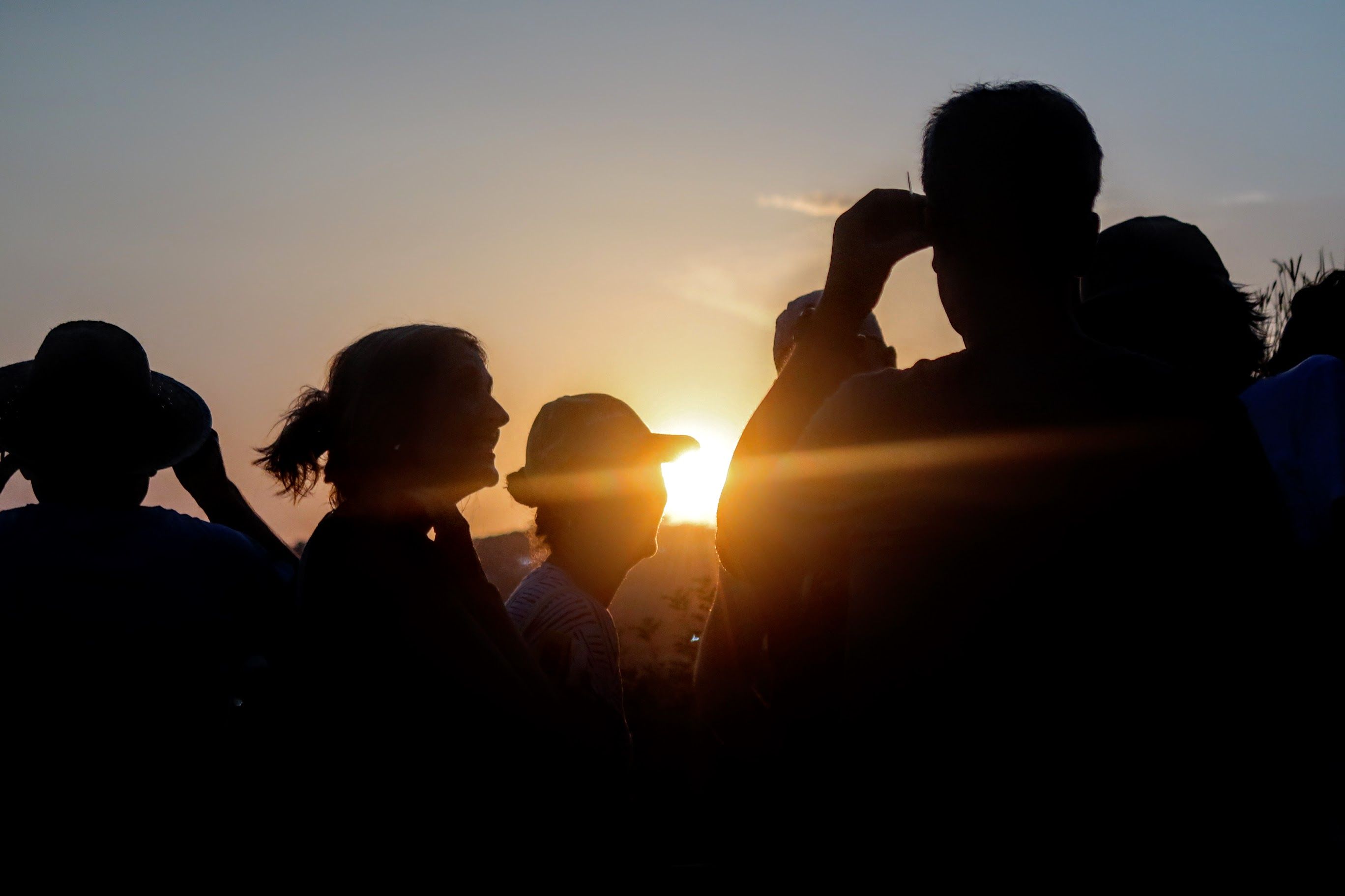 Eclipsi des del Turó de Mata. Foto: J. M. 