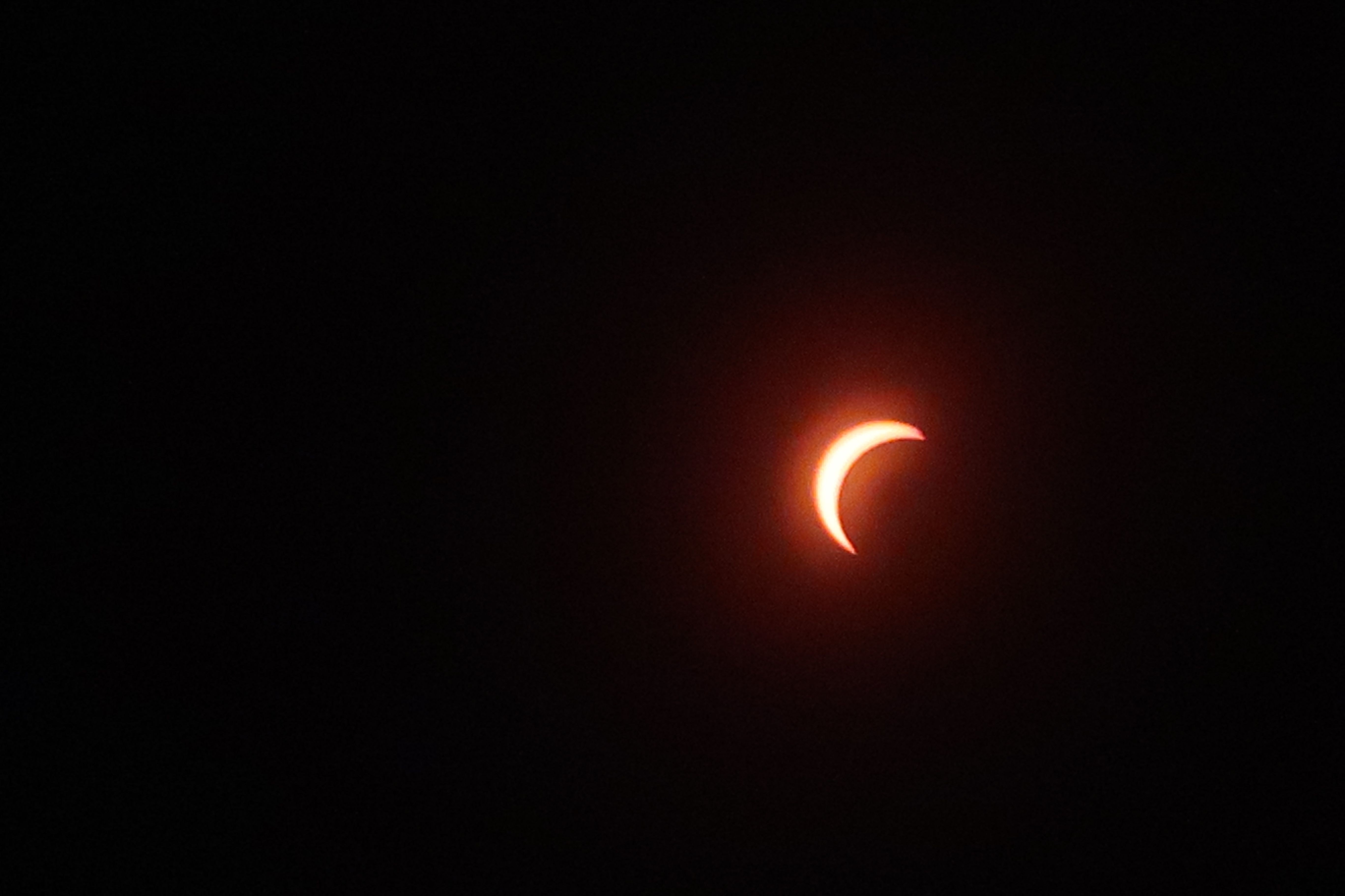 Eclipsi des del Turó de Mata. Foto: J. M. 