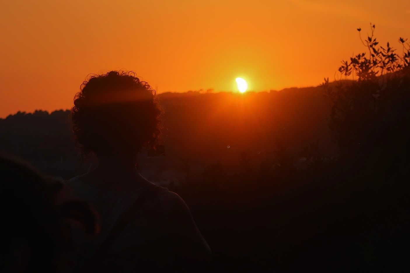 Eclipsi des del Turó de Mata. Foto: J. M.