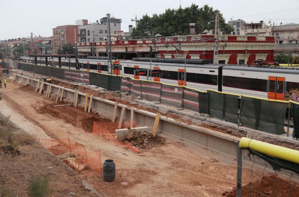 ampliació de l'estació de Molins de Rei