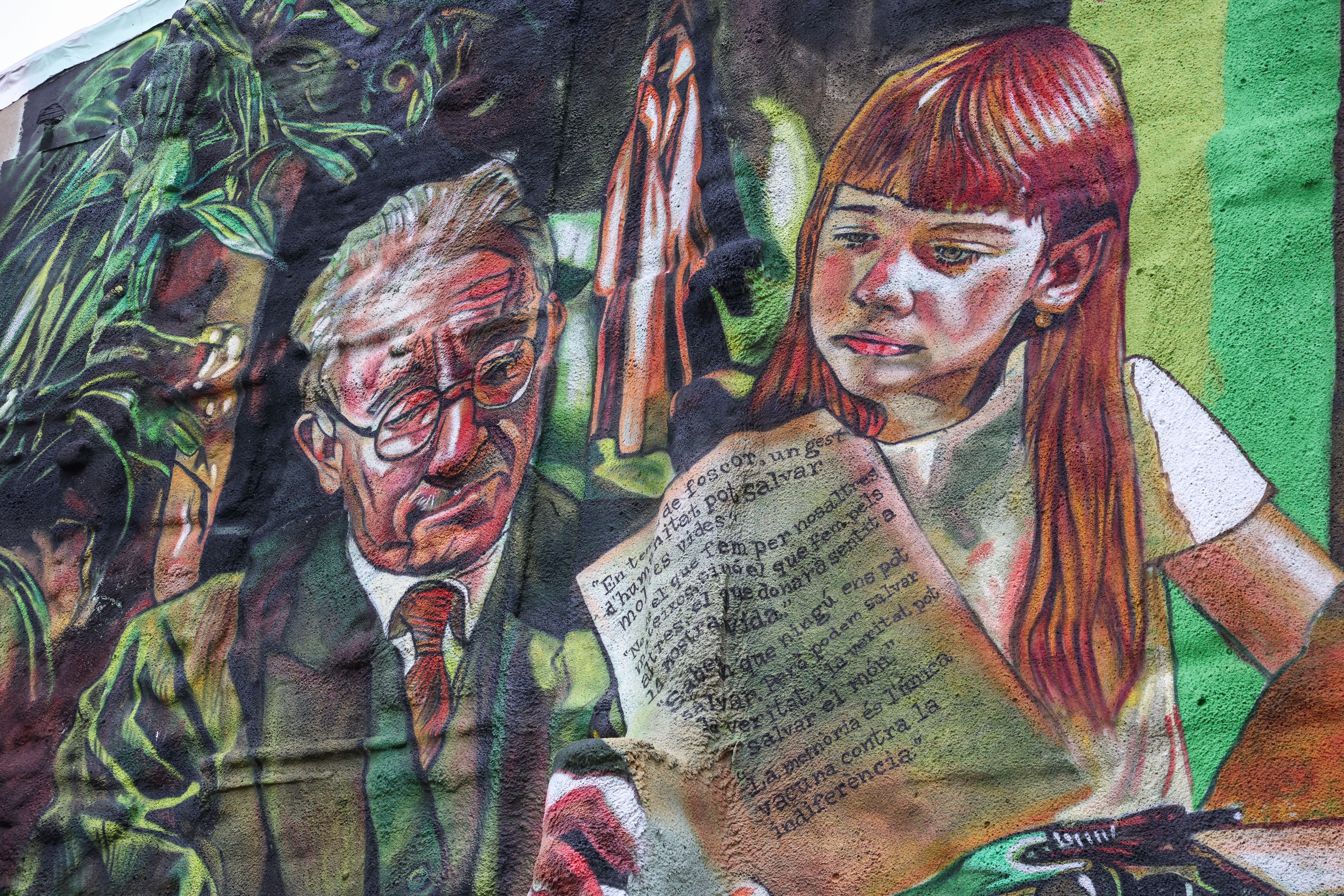 Mural 'Per un futur millor'.