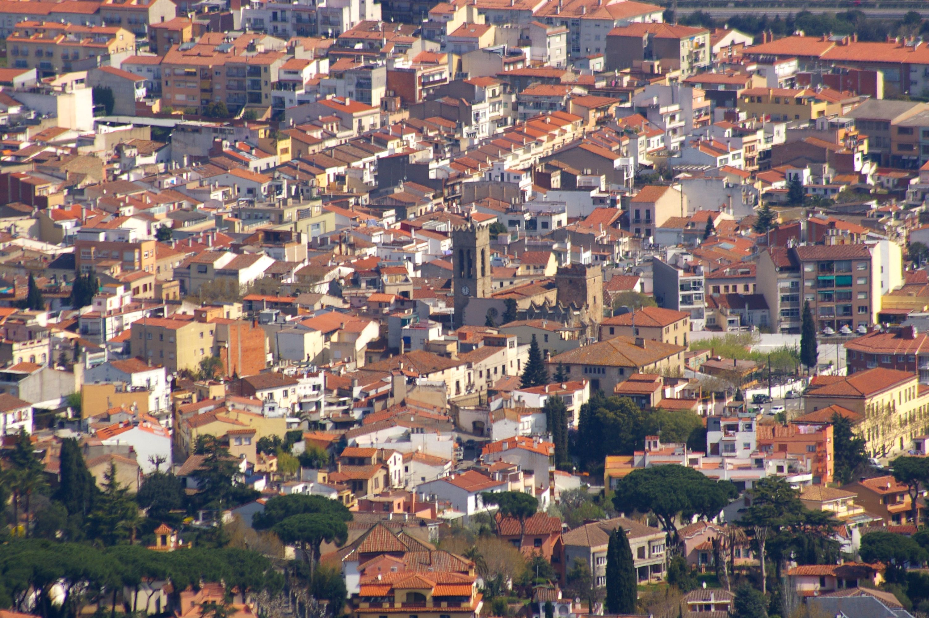 Vista d'Argentona, on havia desaparegut la noia Vista d'Argentona, on havia desaparegut la noia