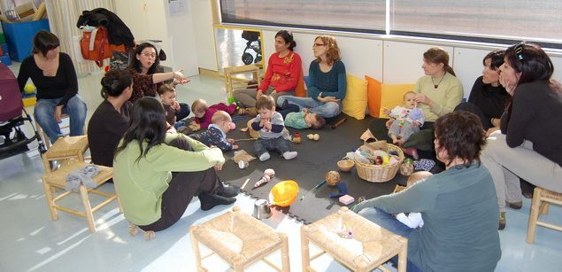 Espacio niños y familia de la escuela cuna Tabalet. Espacio niños y familia de la escuela cuna Tabalet.