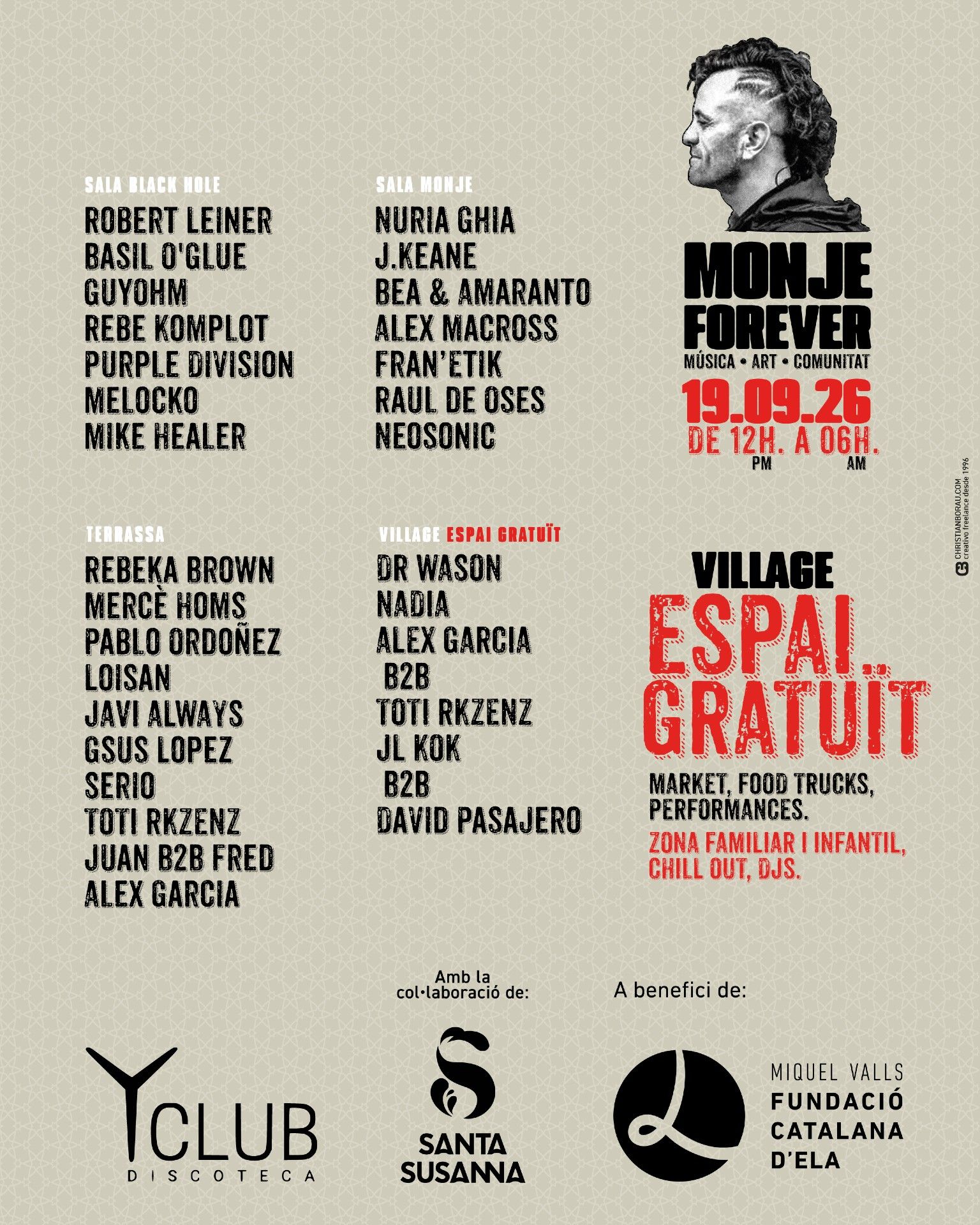 El cartell del Monje Forever El cartell del Monje Forever