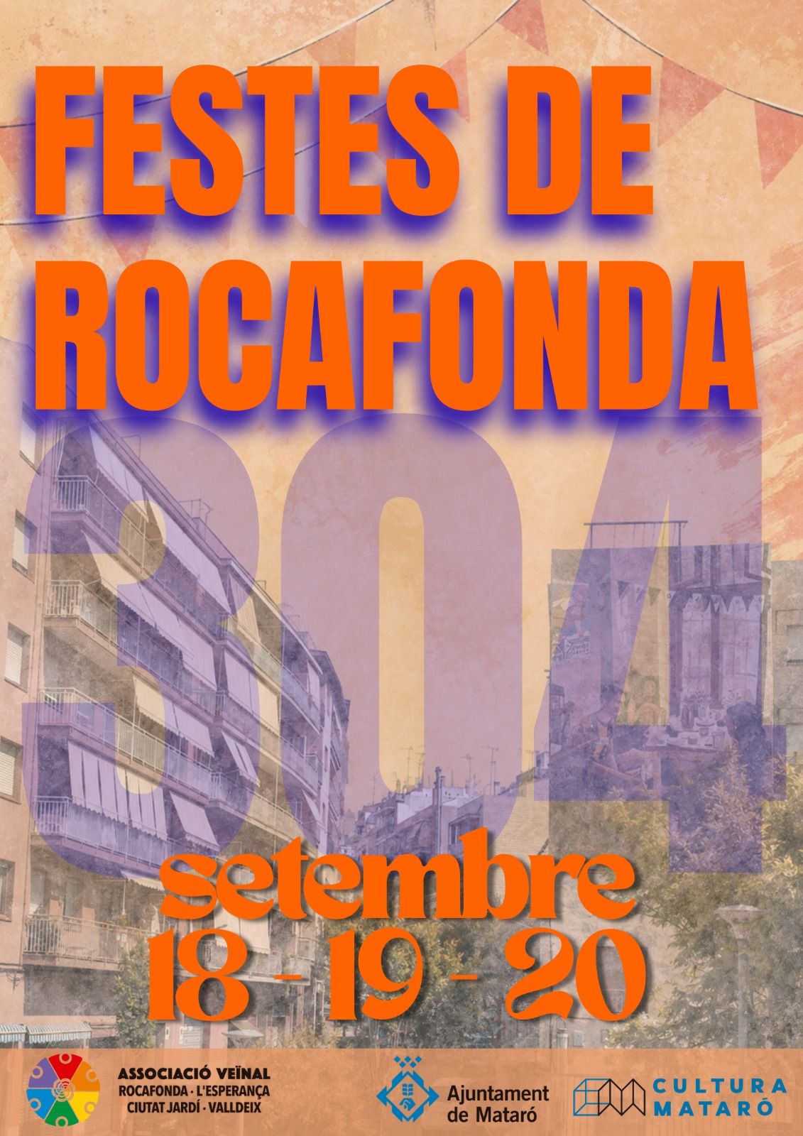 El cartell de les festes de Rocafonda
