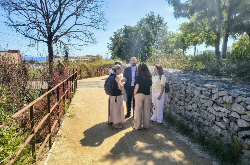 Visita de l'alcalde i tècnics municipals