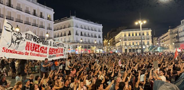 La protesta a la Puerta del Sol de Madrid remet al 15M. Foto: ACN