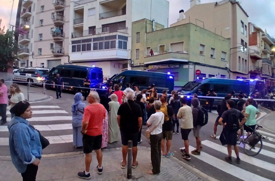 El desnonament d'aquest dimarts. Foto: Lluís Rugama Espasa