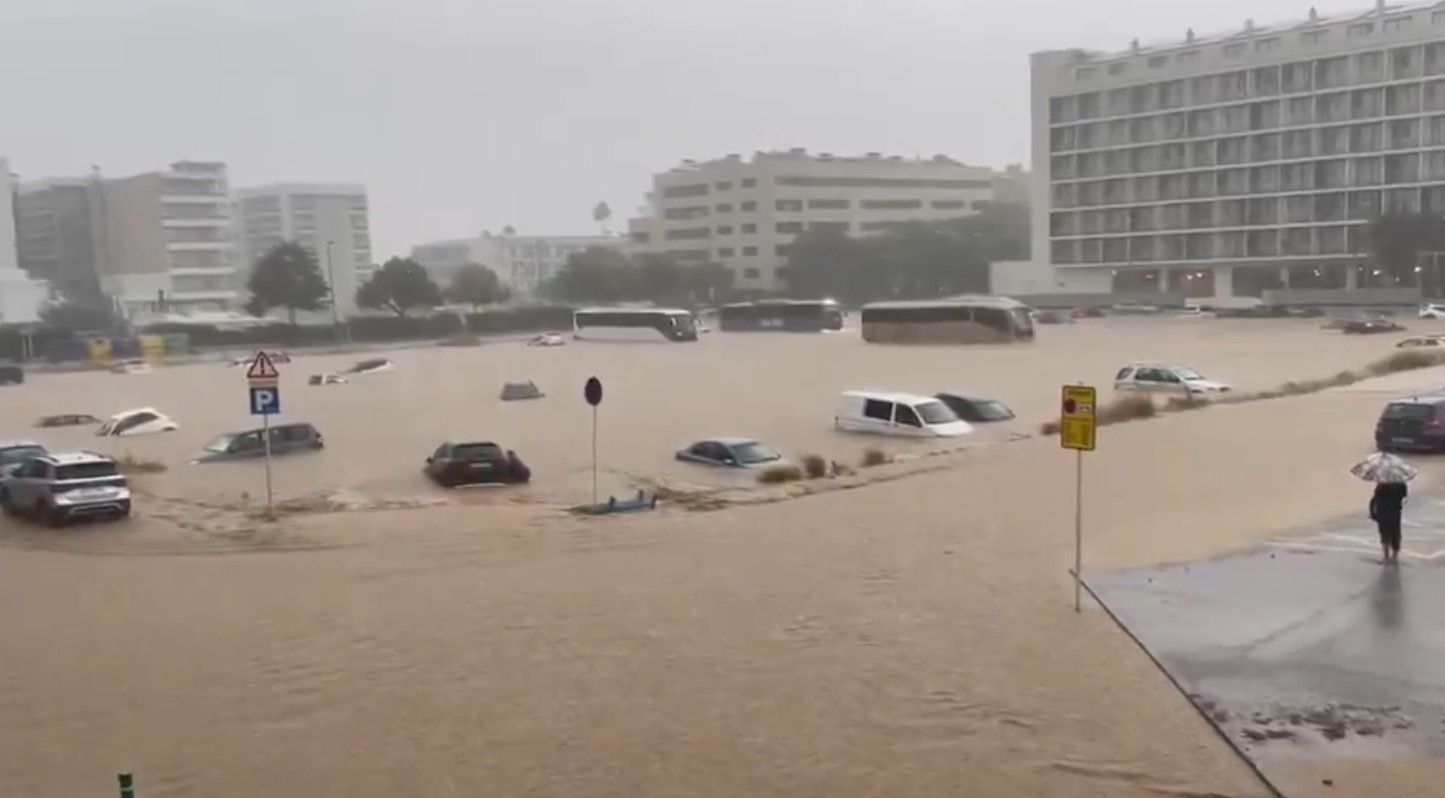 Malgrat de Mar després del temporal.