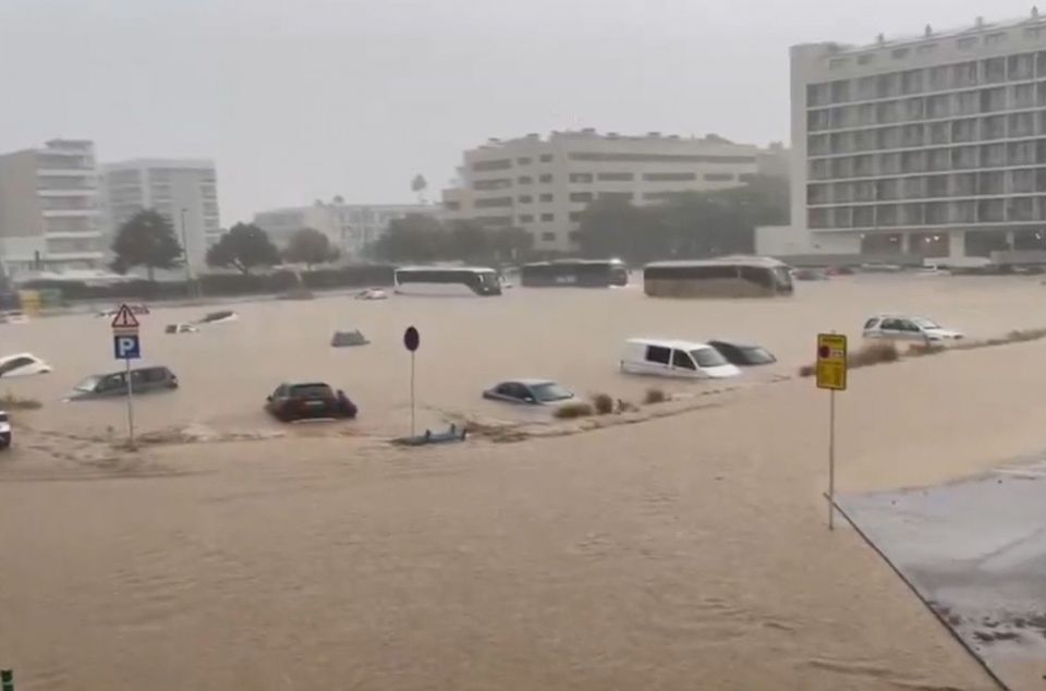 Malgrat de Mar després del temporal.
