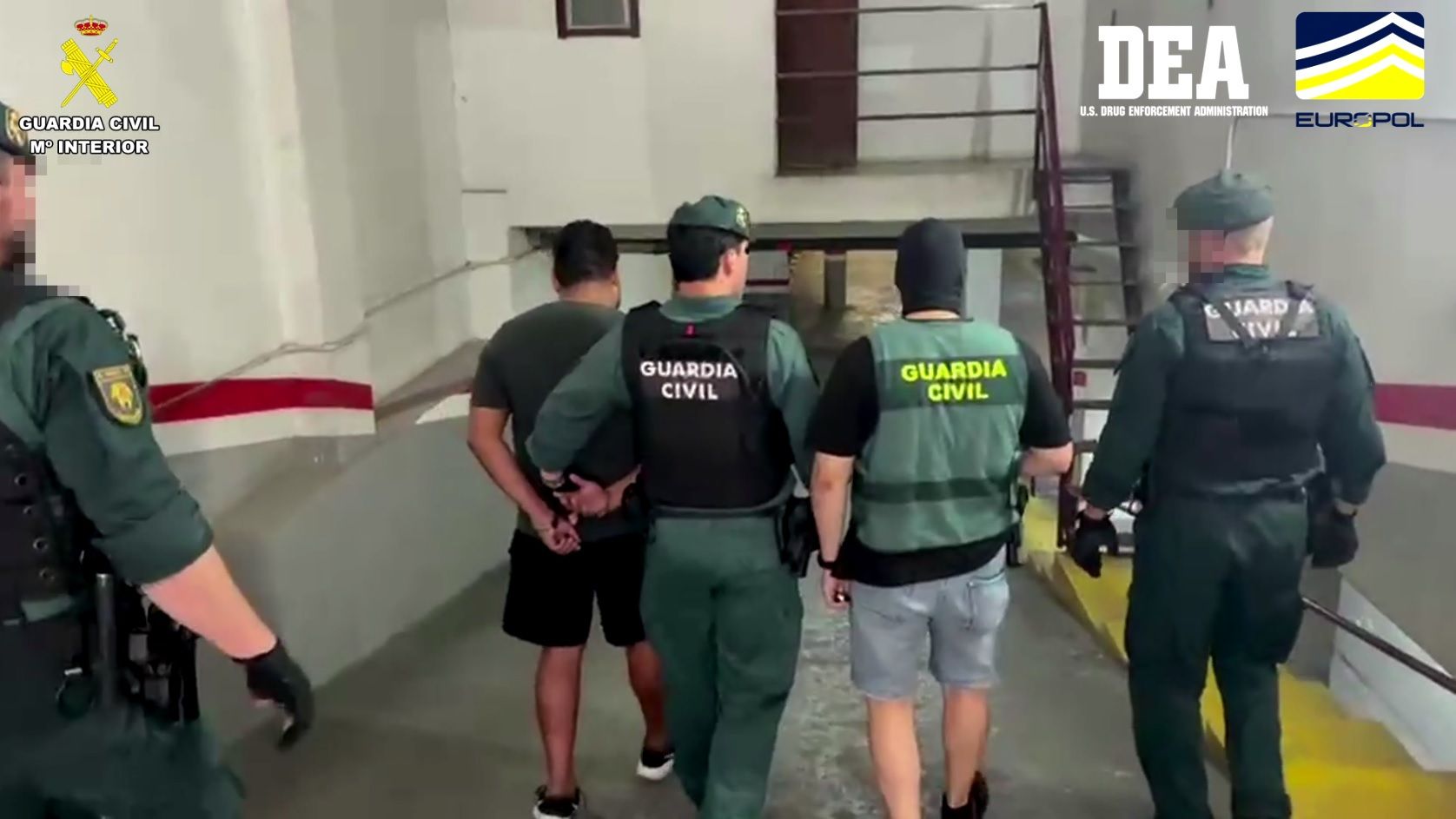Un dels detinguts a l'operació Showtime. Foto: Guardia Civil