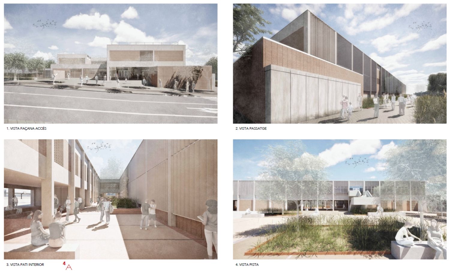 Render del futur institut Les Cinc Sénies