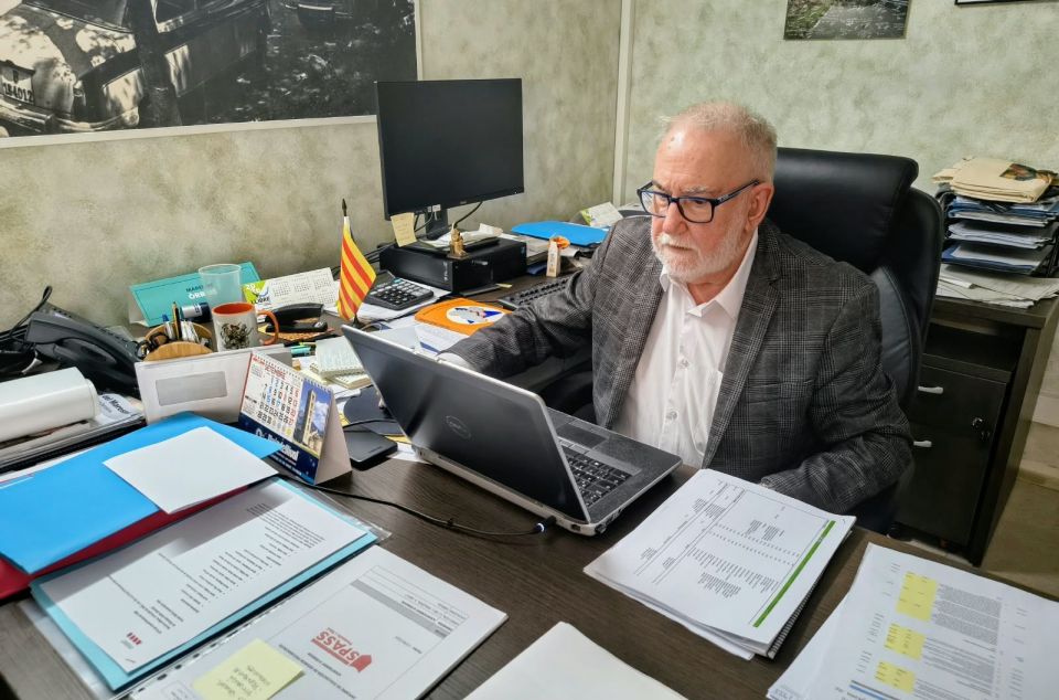 L'alcalde d'Òrrius, Xavier Masgrau. Foto: V. B. 