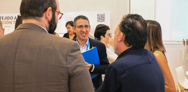 El regidor Sergi Morales, a la inauguració de la fira