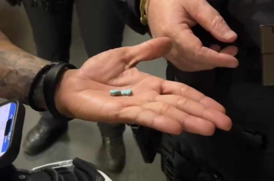 Droges trobades en un registre a l'Estació de Mataró en el dispositiu Kanpai. Foto: V. B. 