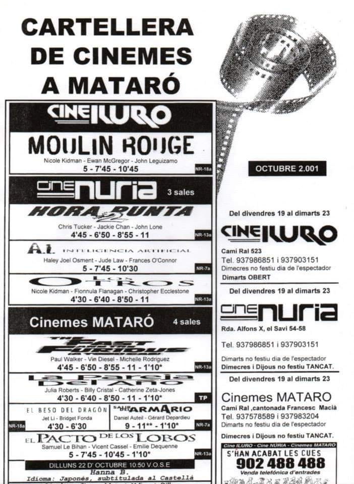 2001 10 Cartellera cines