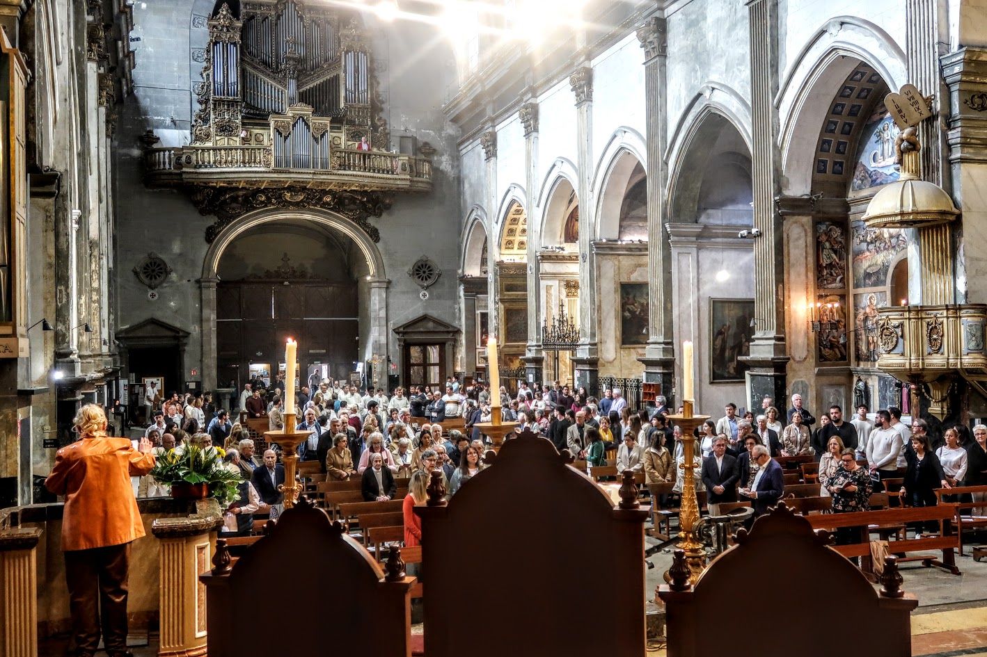 Santa Maria durant l'acte litúrgic. Foto: J. M.