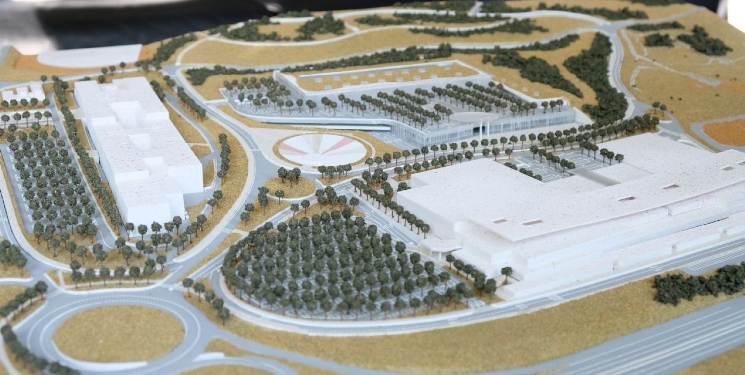 Maqueta de l'ampliació de Mataró Parc
