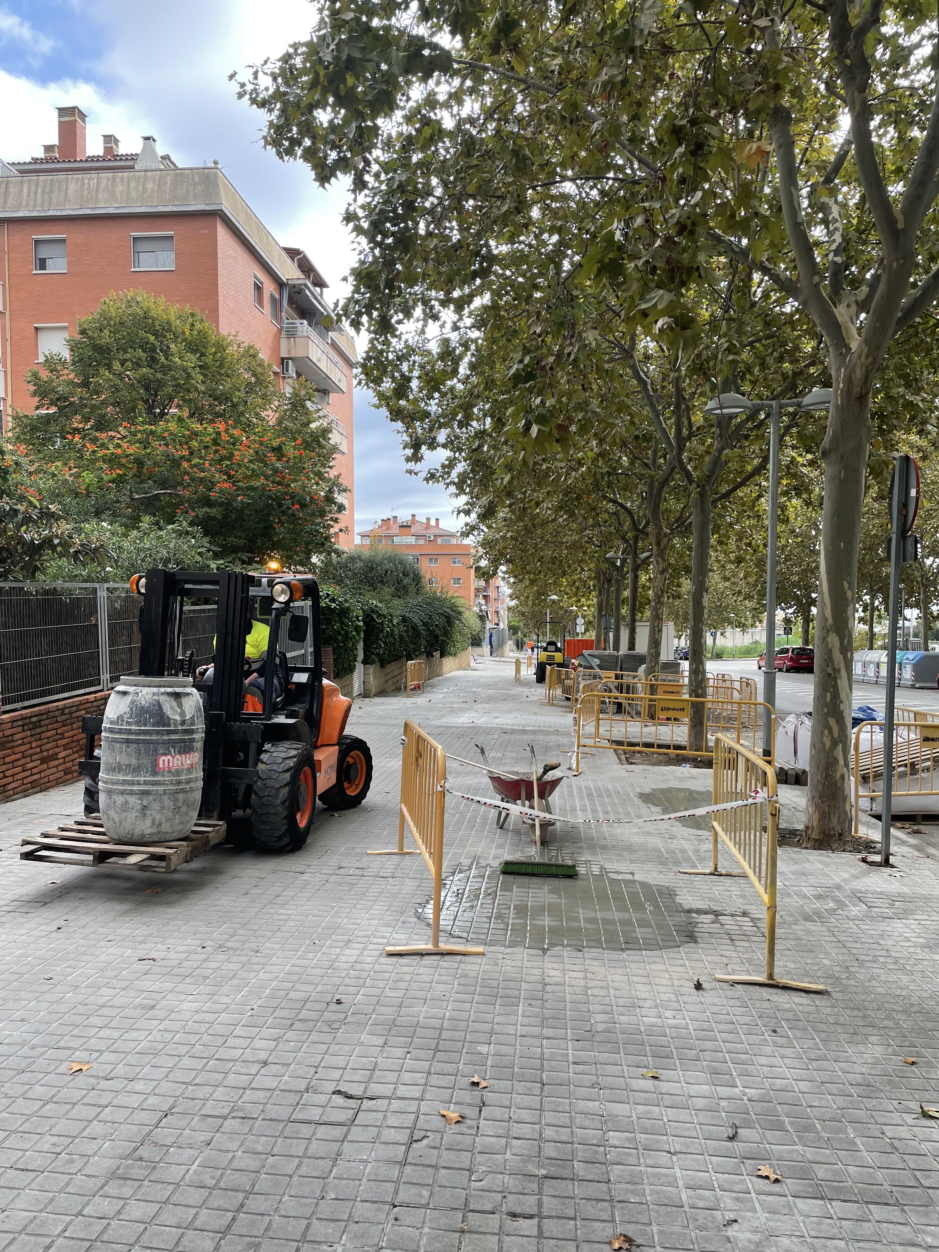 Obres a la Riera de Cirera. Foto: Ajuntament