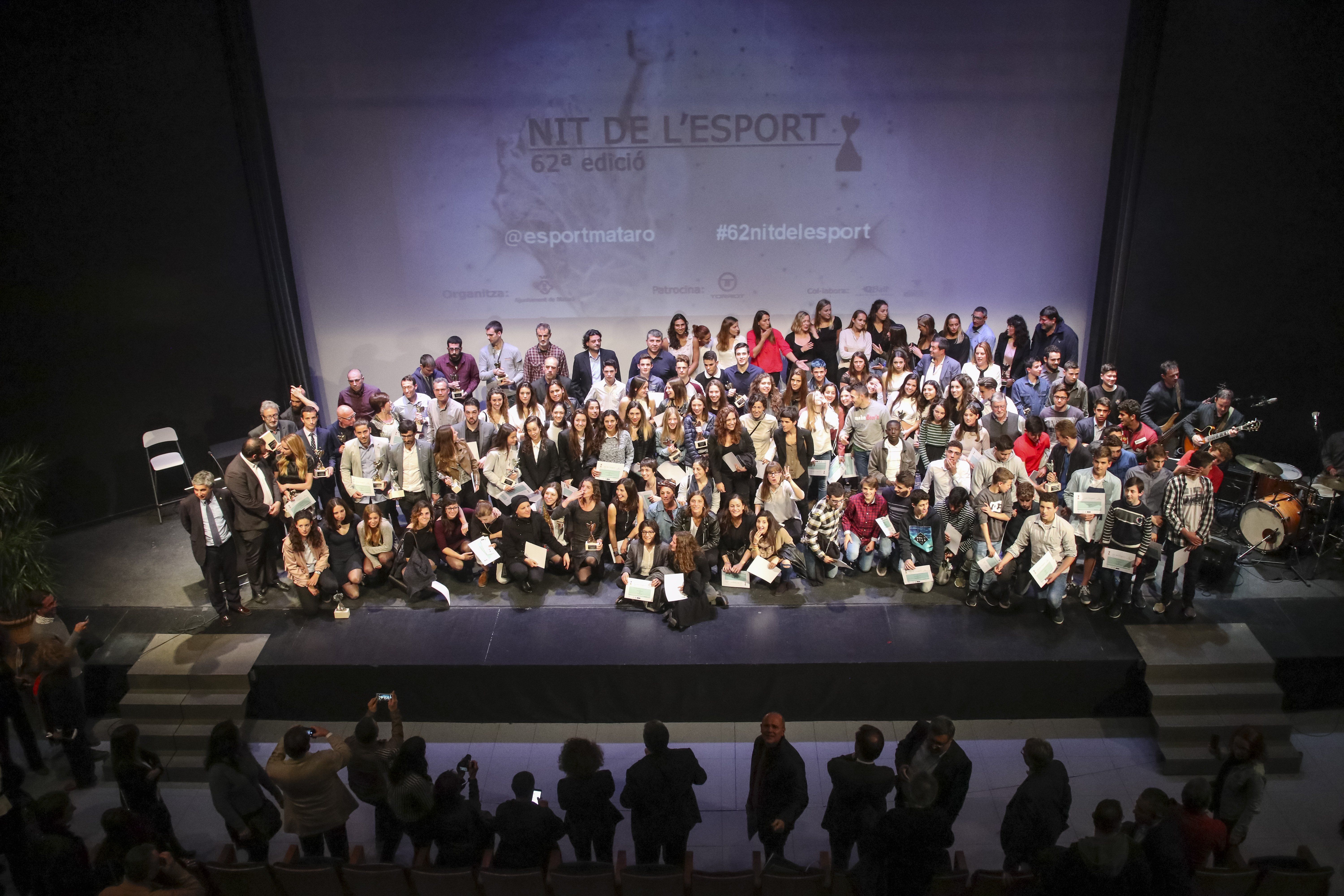 Noche del Deporte 2017. Foto de familia. Cedida.