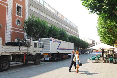 El generador situat a la plaça de Sta. Anna.