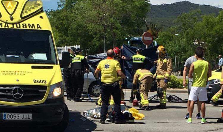 Un accidente en Mataró. Foto: J. G. / Cerdanyola Directo