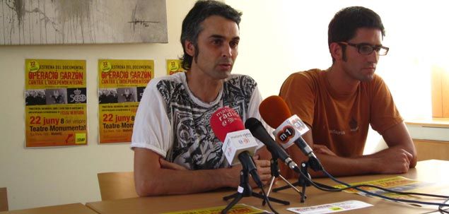 La CUP, presentant la projecció del documental