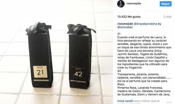 Els perfums que es regalen als convidats.