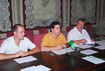 Salvador Grabulosa, Ivan Pera y Toni Alís, en un momento de la presentación.