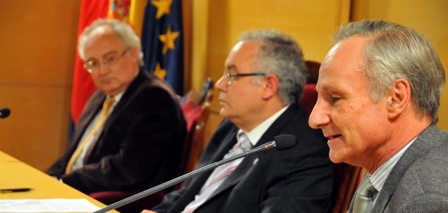 Majó (dreta) amb Joan Antoni Baron i Manuel Mas