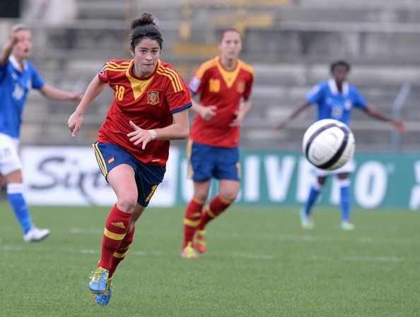 Marta Torrejón con la selección española.