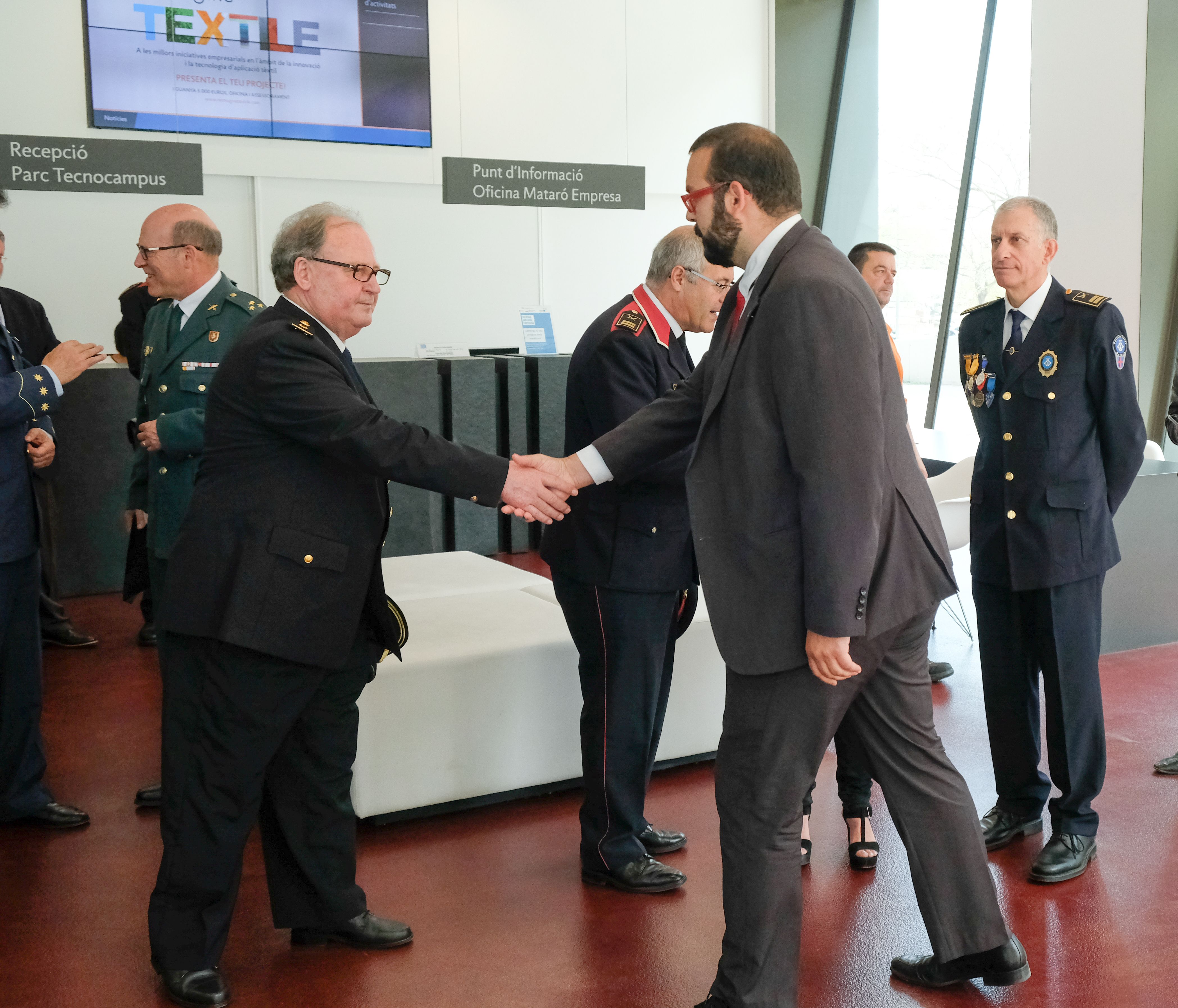 Riesco Y Boto durante el acto del día de la Policía Local. Foto: R.Gallofré